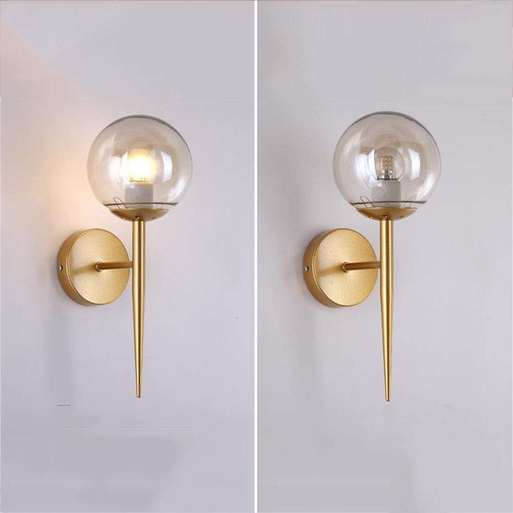 Nordic Amber Globe Wall Light