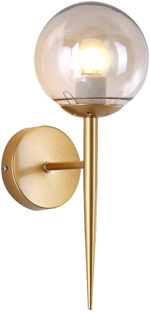 Nordic Amber Globe Wall Light