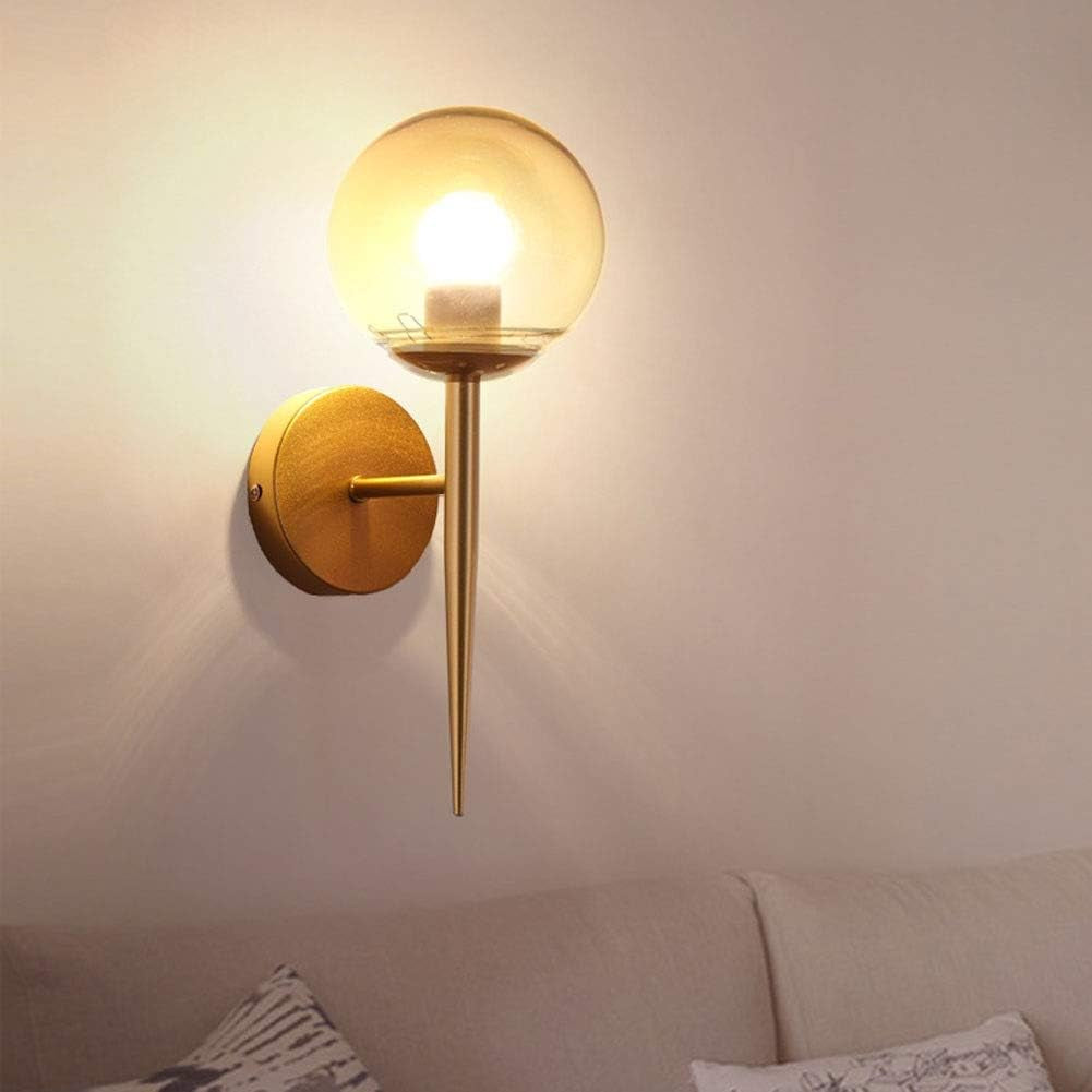 Nordic Amber Globe Wall Light